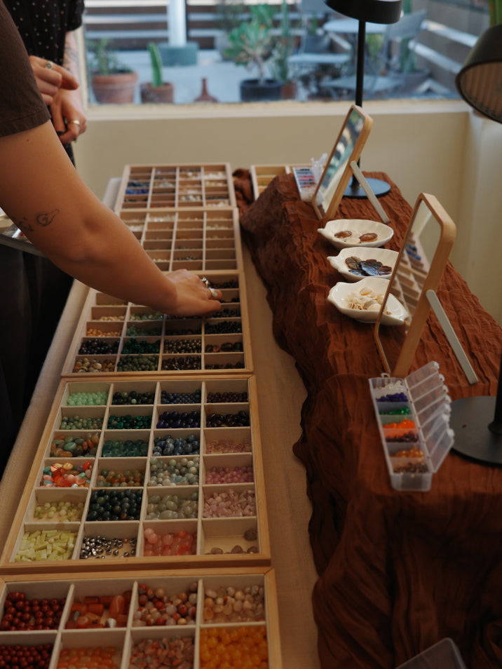 Table with beads